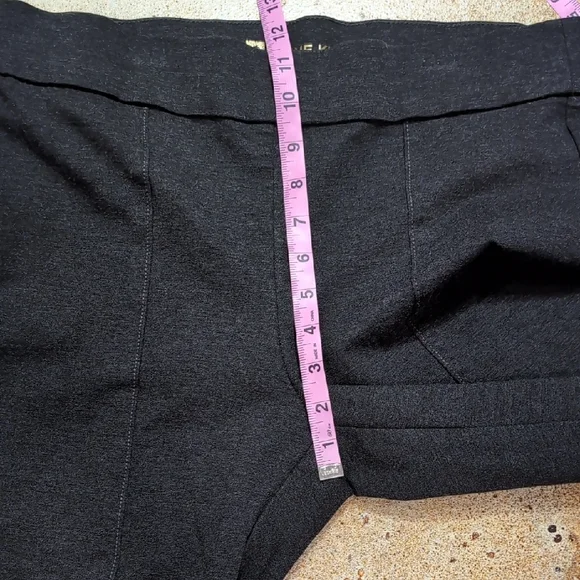 Anne Klein | Charcoal Grey Thick Cropped Leggings Viscose Blend Size L - Picture 3 of 15